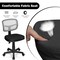 Armless Computer Chair with Height Adjustment and Curved Backrest Ideal for Home or Office Use